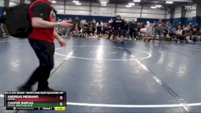 85 lbs Champ. Round 1 - Andreas Medrano, Suples vs Cooper Barcas, McCall Wrestling Club