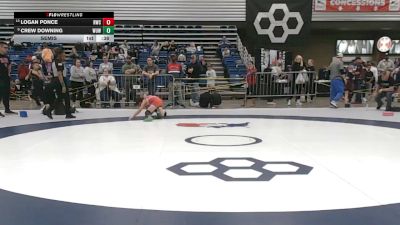70 lbs Semis - Crew Downing, Wyoming Underground Wrestling vs Logan Ponce, Raw Wrestling Club