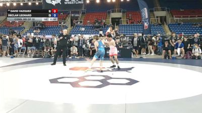 120 lbs Cons. Rd Of 32 - David Vazquez, New Jersey vs Declan Leonard, California