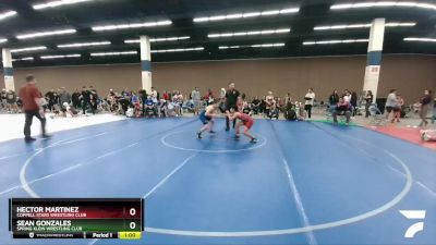 98 lbs Semifinal - Hector Martinez, Coppell Stars Wrestling Club vs Sean Gonzales, Spring Klein Wrestling Club