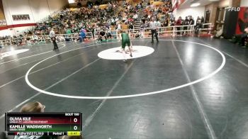 140 lbs Cons. Round 1 - Olivia Kile, Lingle-Ft. Laramie/Southeast vs Kamille Wadsworth, Green River