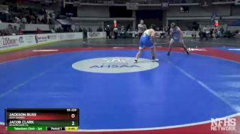 5A 220 lbs Cons. Semi - Jackson Russ, Gulf Shores vs Jacob Clark, Beauregard HS