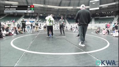125 lbs Quarterfinal - Dagny Haskins, Shelton Wrestling Academy vs Layla Brown, Standfast