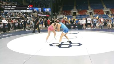 110 lbs Champ. Rd Of 128 - Brystol Wiley, Iowa vs Baylee Ness, Minnesota