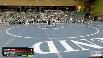 120 lbs Finals (8 Team) - Devon Miller, EDMOND NORTH vs Colden Dyer, BIXBY