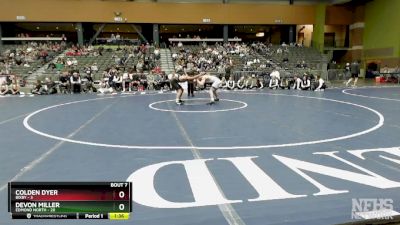 120 lbs Finals (8 Team) - Devon Miller, EDMOND NORTH vs Colden Dyer, BIXBY