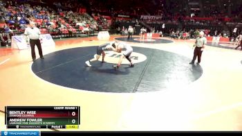 1A 150 lbs Champ. Round 1 - Bentley Wise, Stanford (Olympia) vs Andrew Fowler, LaGrange Park (Nazareth Academy)