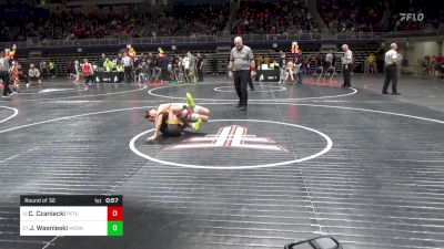 80 lbs Round Of 32 - Caleb Czaniecki, Peters Township vs James Wasnieski, Moon