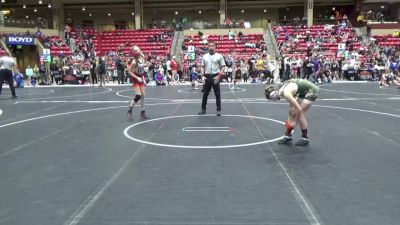 100 lbs Quarterfinal - Harper Schwettman, Badlands Elite vs Raelyn Kelly, Jeff West Wrestling Club