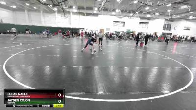 141 lbs Prelim - Lucas Nagle, Davenport University vs Jayden Colon, Illinois