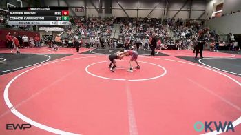 61 lbs Round Of 16 - Madden Moore, Keystone Kids Wrestling Club vs Connor Carrington, Sallisaw Takedown Club