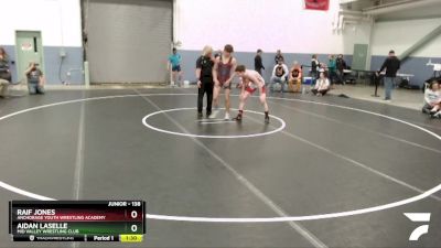 138 lbs Final - Raif Jones, Anchorage Youth Wrestling Academy vs Aidan LaSelle, Mid Valley Wrestling Club