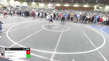 106 lbs 2nd Place - Bryson Vertner, Suples vs Lowagain Breland, Georgetown