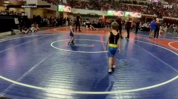 40 lbs Quarterfinal - Bodie Scott, Choteau Mat Sharks vs Hunter Michaelson, Elkhorn Wrestling