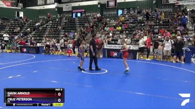 67 lbs Semifinal - Gavin Arnold, DE vs Cruz Peterson, MI