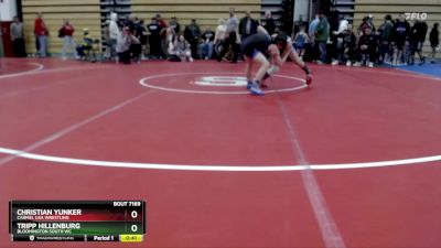 92 lbs Semifinal - Christian Yunker, Carmel USA Wrestling vs Tripp Hillenburg, Bloomington South WC