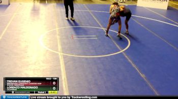 106 lbs Cons. Round 4 - Lorenzo Maldonado, California vs Trevan Eugenio, Birmingham Community Charter High School Wrestling