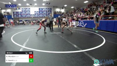 80-84 lbs Rr Rnd 1 - Noah Mundon, Blue Devil Wrestling vs Spencer Hewitt, Blue Devil Wrestling