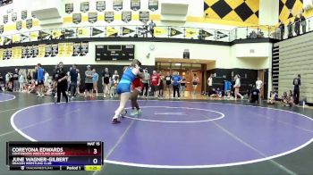 136 lbs Semifinal - Coreyona Edwards, Contenders Wrestling Academy vs June Wagner-Gilbert, Dragon Wrestling Club