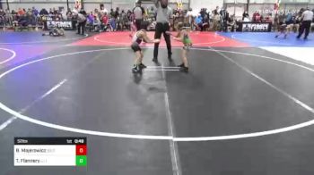 52 lbs Quarterfinal - Baer Majerowicz, Southside Outlaws vs Tait Flannery, JJ Trained