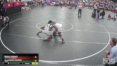 1A/2A 132 Cons. Round 1 - Noah Thomas, High Point Academy vs Elijaquan Samuel, Cross