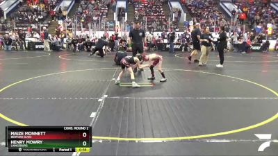 52 lbs Cons. Round 2 - Maize Monnett, Bedford GLWC vs Henry Mowry, Laingsburg