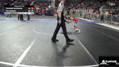 50 lbs Semifinal - Julianne Whitehair, Abilene vs Mia Benitez, JUIC3 ACAD3MY WRESTLING