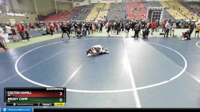 70 lbs Quarterfinal - Colton Hamill, WI vs Brody Camp, MI