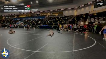 126 lbs Cons. Round 2 - Aidan Johnson, Linn-Mar vs Benjamin Rosen, Iowa City, Liberty