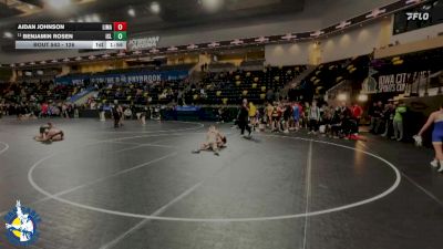 126 lbs Cons. Round 2 - Aidan Johnson, Linn-Mar vs Benjamin Rosen, Iowa City, Liberty