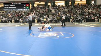 106-2A/1A Champ. Round 1 - Austin Nielsen, Patterson Mill vs Blake Andres, Northern-G