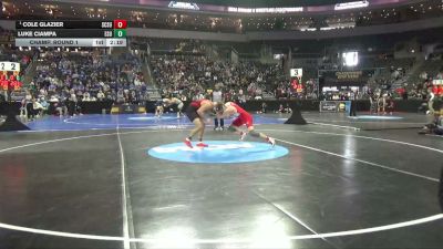 184 lbs Champ. Round 1 - Cole Glazier, St. Cloud St. vs Luke Ciampa, East Stroudsburg