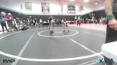 46-55 lbs Rr Rnd 3 - Oliver Tipton, Wyandotte Youth Wrestling vs Lincoln Wright, Broken Arrow Wrestling