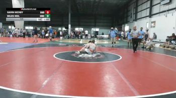 120 lbs 1 - Gavin Hickey, RALEIGH AREA WOLFPACK BLACK vs Miles Neil, BEACH BOYZ WRESTLING CLUB