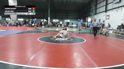 120 lbs 1 - Gavin Hickey, RALEIGH AREA WOLFPACK BLACK vs Miles Neil, BEACH BOYZ WRESTLING CLUB