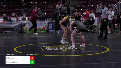 118 lbs Round Of 16 - Isabell Seip, Wyoming Valley West-G vs Leah Sample, Saegertown-G