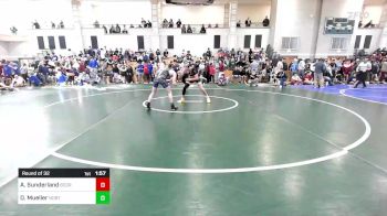 132 lbs Round Of 32 - Andrew Sunderland, Bristol County/Dighton Rehoboth vs Dillan Mueller, Norton