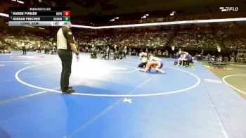 150 Class 4 lbs Cons. Semi - Kaden Purler, North Point vs Jordan Fincher, Hickman