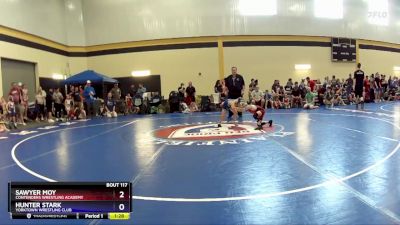 49 lbs Quarterfinal - Sawyer Moy, Contenders Wrestling Academy vs Hunter Stark, Yorktown Wrestling Club