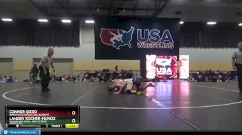 132 lbs 1st Place Match - Landen Kocher-Munoz, Washburn Rural High School Wrestling vs Conner Giedd, Berge Elite Wrestling Academy