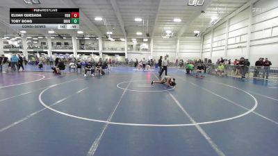 86 lbs Consolation - Elijah Quesada, Fisheye WC vs Toby Bong, Doughboys WC