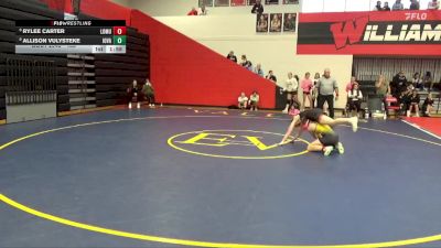 135 lbs Champ. Round 1 - Allison Vulysteke, Iowa Valley, Marengo vs Rylee Carter, Louisa-Muscatine