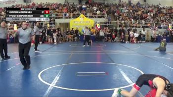 76 lbs Champ. Round 2 - Ryder Simpson NW1, Ascent Wrestling Club vs Hunter Moran NE4, BOM2