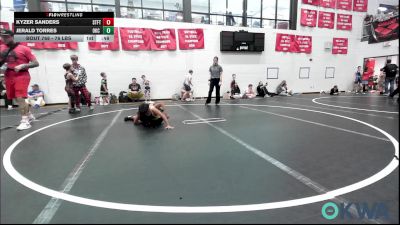 76 lbs Final - Kyzer Sanders, Standfast vs Jerald Torres, OKC Saints Wrestling