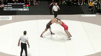 197 lbs Round 1 (16 Team) - Luke Geog, Ohio State vs Joey Novak, Wyoming