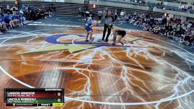 160 lbs Quarterfinals (8 Team) - Lincoln Robideau, Saint Michael Albertville vs Landon Windsor, Gale-Ett.-Tr./Mel.-Min.