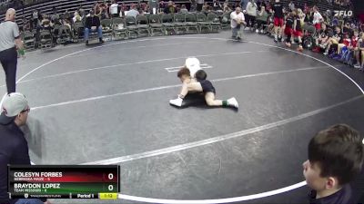 60 lbs Round 4 (6 Team) - Colesyn Forbes, Nebraska Maize vs Braydon Lopez, Team Missouri