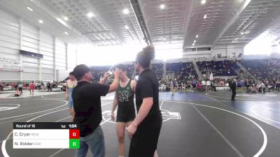157 lbs Round Of 16 - Cael Cryer, Reverence Grappling vs Noah Ridder, Horizon Huskies AZ