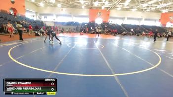 157 lbs Semifinal - Wenchard Pierre-Louis, Ithaca vs Braden Edwards, Ithaca