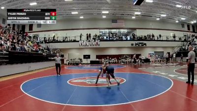 113 lbs 4th Wrestleback (16 Team) - Tyler Prinzo, Mt. Pisgah Christian School vs Justin Baizabal, Bremen